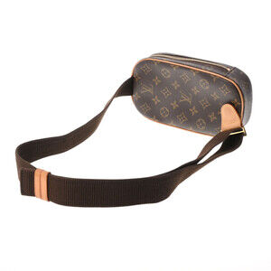 Louis Vuitton Brown Canvas Pochette Body Monogram Ganju Bag
